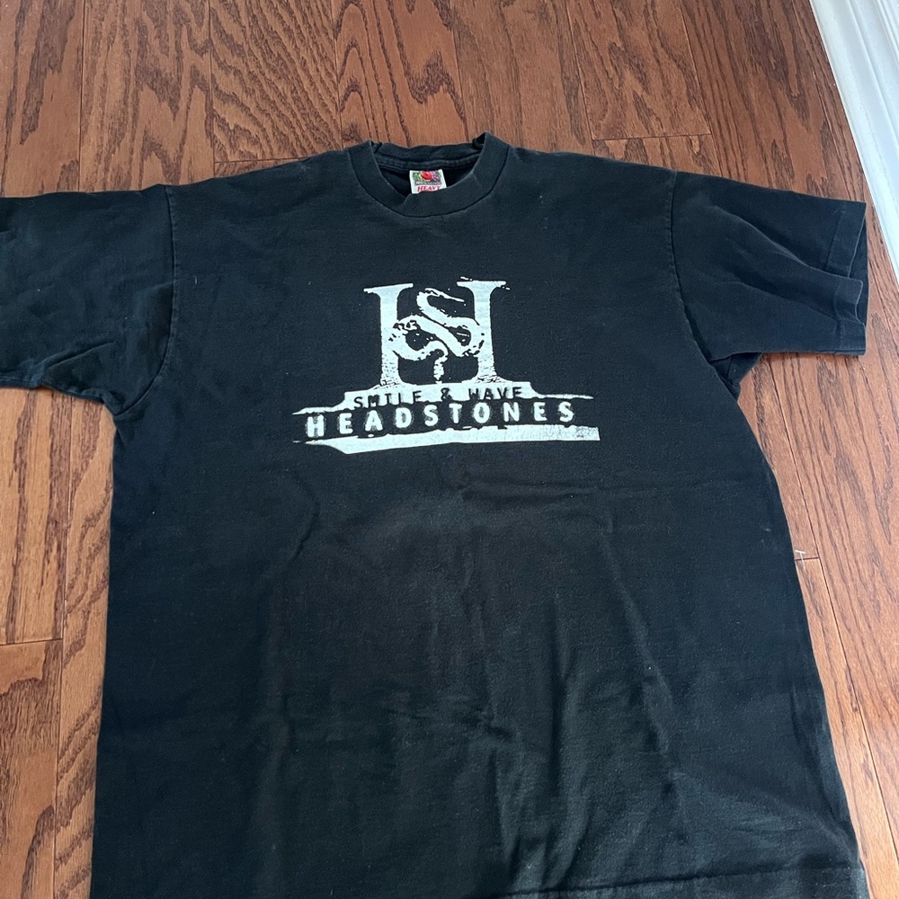 Vintage Headstones 1996 Smile & Wave Rock Band Album Tour Shirt Size XL RARE